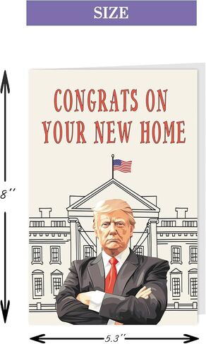 بطاقة عيد ميلاد ترامب الفكاهية للنساء رجال ، مضحكة بطاقات عيد ميلاد دونالد ترامب هدايا لعائلة أبي أمي ، ديكورات عيد ميلاد سعيد ترامب للزوجة زوجة ، أفكار هدايا عيد ميلاد فريدة من نوعها لها in Kuwait
