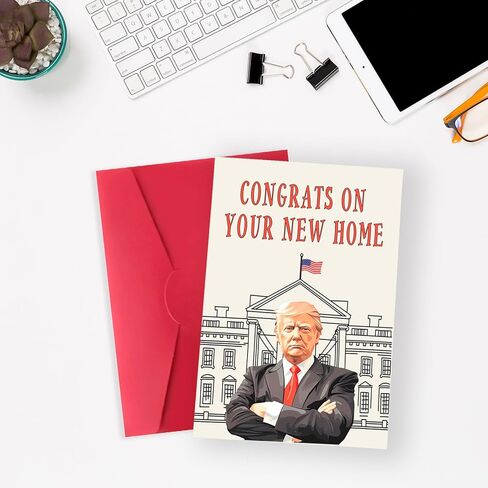 بطاقة عيد ميلاد ترامب الفكاهية للنساء رجال ، مضحكة بطاقات عيد ميلاد دونالد ترامب هدايا لعائلة أبي أمي ، ديكورات عيد ميلاد سعيد ترامب للزوجة زوجة ، أفكار هدايا عيد ميلاد فريدة من نوعها لها in Kuwait