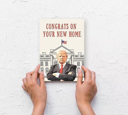 بطاقة عيد ميلاد ترامب الفكاهية للنساء رجال ، مضحكة بطاقات عيد ميلاد دونالد ترامب هدايا لعائلة أبي أمي ، ديكورات عيد ميلاد سعيد ترامب للزوجة زوجة ، أفكار هدايا عيد ميلاد فريدة من نوعها لها in Kuwait