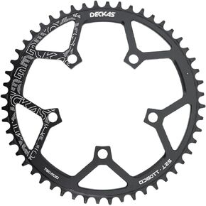 DJC Bike Chainring 110BCD Round Road Bike Chainring Narrow Wide Tooth 5 Arms Aluminum Lightweight for Force Red Rival s350 s900 36 38 40 42 44 46 48 50 52 54 56T