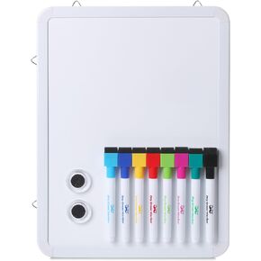 Mr. Pen- Dry Erase Board, 12.5" x 9.5" with 8 Dry Erase Markers and 2 Board Magnets, Small Whiteboard, Mini White Board, White Board Dry Erase, Small Magnetic Board, Magnetic White Board