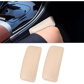 Car Leather Armrest Cover Cushion, Car Knee Leg Elbow Pillow, Car Door Armrest Elbow Pad, Universal Car Center Console Knee Cushion Soft Pad Fits Car SUV Truck (Black)