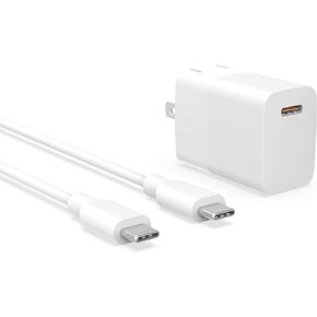 20W Foldable Fast Charging for iPad Pro Charger - (Replacement for iPad Pro 12.9/11 inch, for iPad Air 4th/5th, for iPad Mini 6th, for iPad 10th Generation Charging Block Cable Power Cord)