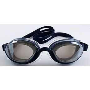 Snake & Pig Basilisk Swimming Goggles, Comfortable Fit for Adult Men Women Youth Kids Children (Black with clear metallized lens)