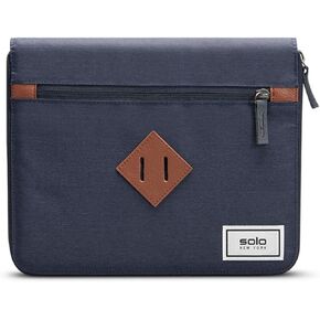 Solo New York Wave Tablet Padfolio, Made from Recycled Materials, Navy