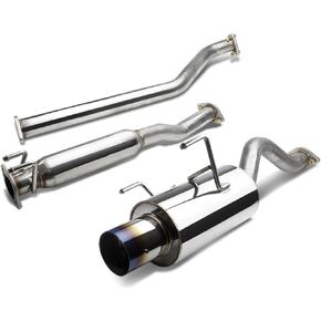 DNA MOTORING CBE-ARSX-S Stainless Steel Cat Back Exhaust System [Compatible with 02-06 Acura RSX DC5 Type-S]