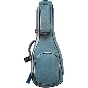 MUSIC FIRST Original Design 15mm Thick Vintage Style Jeans Cloth/Denim Guitalele case, Guitalele Bag, Soft Guitar Case. Guitalele Backpack! (30~31 inch) PLS CHECK PHOTO No.2 AND MEASURE YOUR GUITAR!