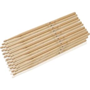 15 Paris Drum Sticks 5A, Classic America Maple Oval Wood Tip Drumsticks, Drum Sticks for Jazz Drum Electronic Drums, 30 Pieces in Kuwait