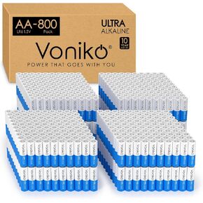 Voniko AA Batteries 12 Pack - 1.5V Alkaline Double A Batteries in Saudi Arabia