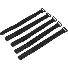 5PCS Bicycle Tire Strap, 9.84x0.78 inch Bicycle Hook & Loop Bands, Versatile Sports Cycling Riding Adjustable Handlebar Tie Down Stabilizer Straps (red)