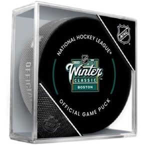 2023 Winter Classic Bruins Penguins Official Game Puck With Holder