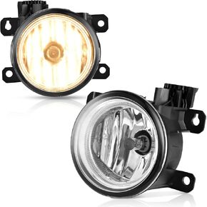 YITAMOTOR Fog Lights Compatible with 13-21 2013 2014 2015 2016 2017 2018 2019 2020 2021 Civic 2013 2014 2015 Accord 2015-2020 Fit 2019 2020 2021 HR-V Fog Lamps with Bulb Fog Light Replacement