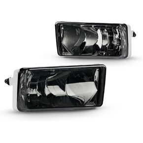 Driving Fog Light Assembly Replacement For 2008-2014 Chevy Silverado 2007-2011 Avalanche 2007-2014 Suburban and Tahoe GMC Sierra/Yukon With H16 12V 19W Halogen Bulbs​(Clear Lens)