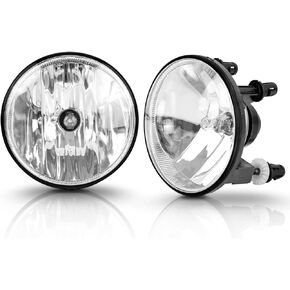 RP Remarkable Power, Fog Light for 2007 2008 2009 2010 2011 2012 2013 2014 Suburban/Tahoe/ 07-13 Avalanche/Acadia 10-13 Camaro 15-19 Colorado Silverado Sierra 08-10 Pontiac Clear Bumper Lights FL7085