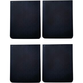 BHTOP 2 Pieces Polymer Mudflaps 24x30 Inch， 1/4 “ Durable Black Mud Flap Universal Pair for Semi Truck Tractor Trailer