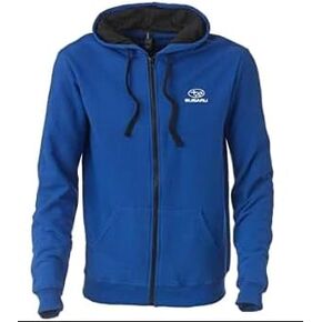 Subaru Logo Full Zip Blue Basic Hoodie Sweatshirt Forester Impreza WRX STI Ascent Outback Legacy Crosstrek Brz Hoodie NEW SWEATSHIRT (Large)