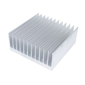Large Aluminum Heatsink 140 x 140 x 60mm / 5.51 x 5.51 x 2.36 inch Heat Sinks Cooling Radiator for LED LCD CHIP Electronic Amplifier Transistor Heat Dissipation