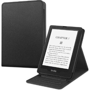 Fintie Flip Case for 6.8" Kindle Paperwhite (11th Generation-2021) and Kindle Paperwhite Signature Edition - Slim Fit Vertical Multi-Viewing Stand Cover with Auto Sleep/Wake, Black