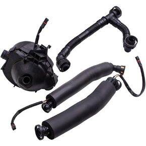 Crankcase Vent Valve Oil Separator with Breather Hose Kit Set replacement for BMW N52 E90 E91 E60 E61 E85 E86# 11617531423