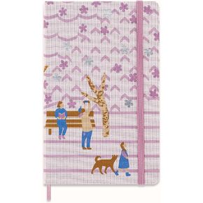 Moleskine Limited Edition Sakura Notebook, Hard Cover, Large (5" x 8.25"), Plain/Blank, Bench, 240 Pages