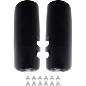 Door Mirror Covers Left Driver Side&Right Passenger Side for Kenworth T680 T880 (Chrome)
