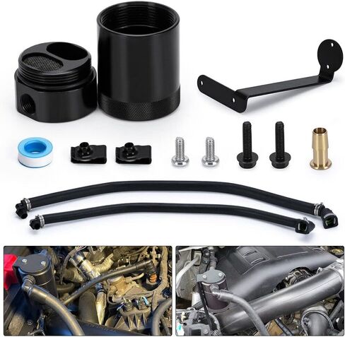 علبة التقاط الزيت فاصل الزيت 2011-2021 لـ F150 2.7L 5.0L 3.5L F150 أسود #5097 in Kuwait