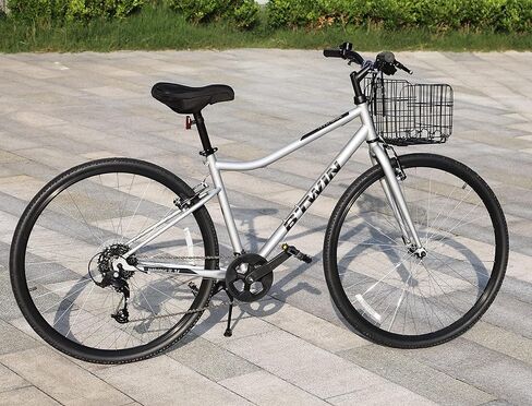 MEGHNA Bike Basket Metal Foldable Front Bicycle Basket Detachable Adjustable Height Iron Handlebar Basket Rear Bike Storage Basket no Liner Bag/with Liner Bag Waterproof Black Silver in Saudi Arabia