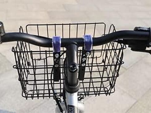 MEGHNA Bike Basket Metal Foldable Front Bicycle Basket Detachable Adjustable Height Iron Handlebar Basket Rear Bike Storage Basket no Liner Bag/with Liner Bag Waterproof Black Silver in Saudi Arabia