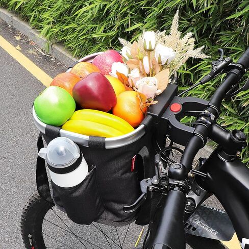 17L سلة دراجة الكلب دراجة المقود سلة دراجة سلة أمامية للحيوانات الأليفة والتسوق والتنقل والتخييم والخارج in Kuwait