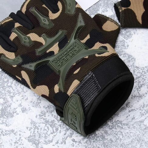 زوج واحد من قفازات Garneck للأطفال نصف إصبع قابلة للتنفس، قفازات مضادة للانزلاق مموهة للأطفال لركوب الدراجات وركوب الدراجات والتزلج على الجليد والرياضات الخارجية in Kuwait