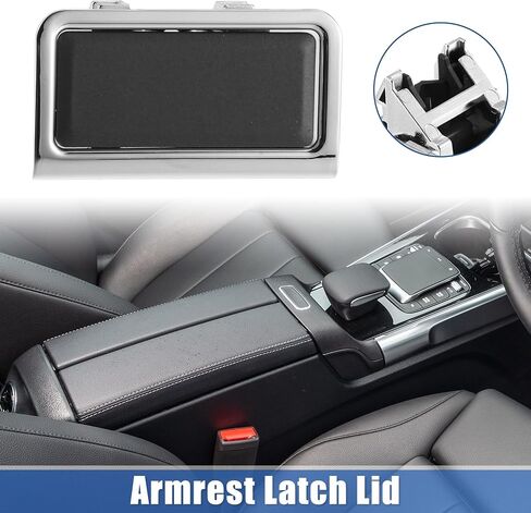 X AUTOHAUX 2216800096 مفتاح صندوق مسند الذراع المركزي لسيارة Mercedes-Benz W221 S-Class 2005-2013 بلاستيك بني داكن فضي اللون in Saudi Arabia