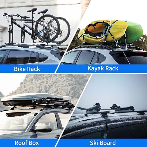 220lbs Roof Racks Cross Bars Fit for Chevrolet Chevy Traverse 2018 2019 2020 2021 (Not Fit for The 2022 Model), Heavy Duty Aluminum Crossbar Roof Rail Cargo Carrier Rooftop Car SUV Black Accessories in Kuwait
