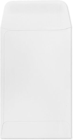 #1 Coin Envelopes - 500 Count with Gummed Seal - Small Envelopes 2.25x3.5 inch - White Money Envelopes for Coins, Seeds, Jewerly, Small Parts - Coin Collectioning Envelopes - 28lb Paper Seed Envelopes in Saudi Arabia