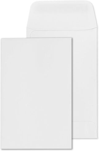 #1 Coin Envelopes - 500 Count with Gummed Seal - Small Envelopes 2.25x3.5 inch - White Money Envelopes for Coins, Seeds, Jewerly, Small Parts - Coin Collectioning Envelopes - 28lb Paper Seed Envelopes in Saudi Arabia