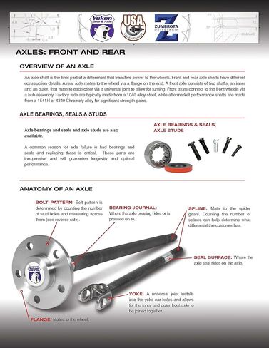 Yukon Gear & Axle (YMSS1019) Rear Replacement Axle Seal for Jeep JK Dana 44 Differential in Saudi Arabia