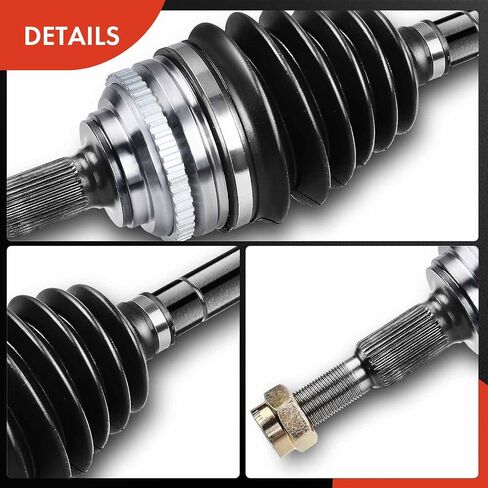 مجموعة عمود المحور A-Premium CV متوافقة مع Saturn SC1/SC2/SL/SL1/SL2 1994-2002، SW1 1994-1999، SW2 1994-2001، L4 1.9L، جانب الركاب الأيمن الأمامي، استبدال # 21011925، 21012110 in Saudi Arabia