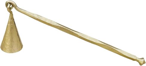 Hammered Gold Candle Suffer Hand Forged Medieval Bell Candle Snuffer Blacksmith Candle Extinguisher Gift for Candle Lovers Classic Look Brass Finish Wick Candlesnuffers in Saudi Arabia