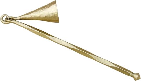Hammered Gold Candle Suffer Hand Forged Medieval Bell Candle Snuffer Blacksmith Candle Extinguisher Gift for Candle Lovers Classic Look Brass Finish Wick Candlesnuffers in Saudi Arabia
