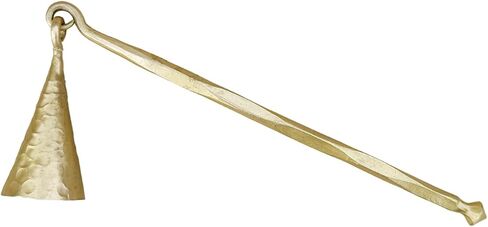 Hammered Gold Candle Suffer Hand Forged Medieval Bell Candle Snuffer Blacksmith Candle Extinguisher Gift for Candle Lovers Classic Look Brass Finish Wick Candlesnuffers in Saudi Arabia
