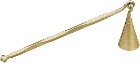 Hammered Gold Candle Suffer Hand Forged Medieval Bell Candle Snuffer Blacksmith Candle Extinguisher Gift for Candle Lovers Classic Look Brass Finish Wick Candlesnuffers in Saudi Arabia