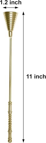 Shubhkart Candle Snuffer Candle Snuffer Extinguisher Polished Brass Wick Snuffer with Long Handle for Putting OutCandles Flame Aromatherapy Essentials Accessory for Candle Lovers in Saudi Arabia