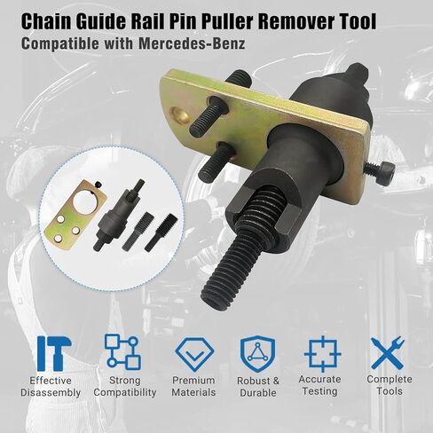 Timing Chain Guide Rail Pin Removal Tool Compatible with Mercedes Benz, Engine Timing Inner Chain Slider Pin Extractor Tools Set in Kuwait