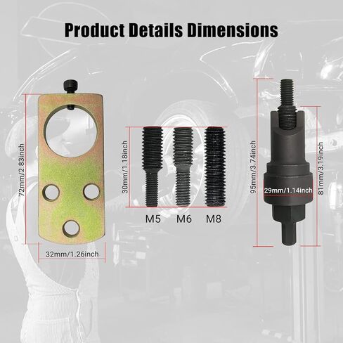 Timing Chain Guide Rail Pin Removal Tool Compatible with Mercedes Benz, Engine Timing Inner Chain Slider Pin Extractor Tools Set in Kuwait