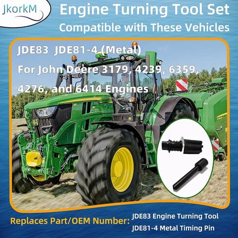 أداة تحول المحرك JDE83 + مجموعة دبابيس التوقيت المعدنية JDE81-4 المتوافقة مع أنواع المحركات John Deere 43179 4239 6359 4276 6414. in Saudi Arabia