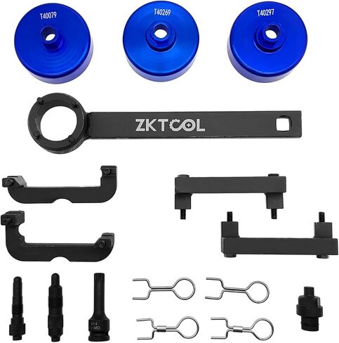 ZKTOOL Engine Camshaft Alignment Locking Timing Tool Set Compatible with Audi VW 2.0, 2.4, 2.8, 3.0T, 3.2, 4.2, 5.2 Engine A4 A6 A6L A8 Q5 Q7 R8 Porsche 3.0T Engine,T40070. (Timing Tool Set) in Kuwait