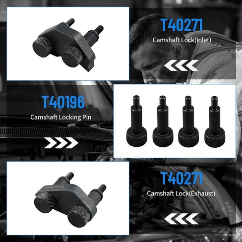 Camshaft Crankshaft Engine Timing Tool Kit, Camshaft Holding Alignment Adjustment Timing Tool Compatible with VW VAG Audi 1.8 2.0 TSI TFSI 2006-2018 EA888,T40191 T10352 T10368 T40011 T40196 T40267 in Saudi Arabia
