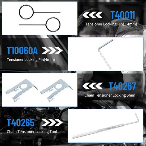 Camshaft Crankshaft Engine Timing Tool Kit, Camshaft Holding Alignment Adjustment Timing Tool Compatible with VW VAG Audi 1.8 2.0 TSI TFSI 2006-2018 EA888,T40191 T10352 T10368 T40011 T40196 T40267 in Saudi Arabia