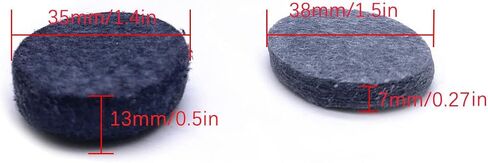 Bass Drum Beater Felt Pad Percussion Hammer Head Replacement Part Pack of 8 in Saudi Arabia