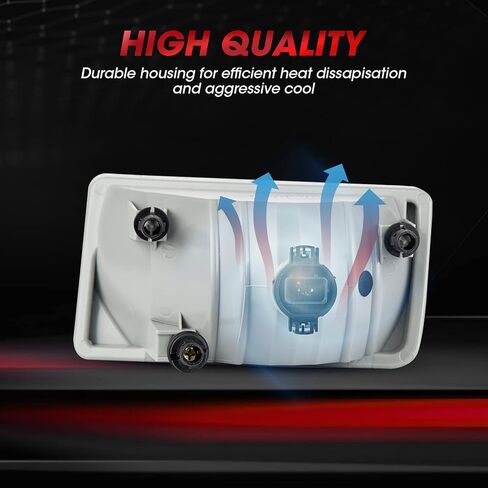 Driving Fog Light Assembly Replacement For 2008-2014 Chevy Silverado 2007-2011 Avalanche 2007-2014 Suburban and Tahoe GMC Sierra/Yukon With H16 12V 19W Halogen Bulbs​(Clear Lens) in Kuwait