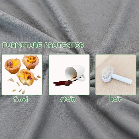 غطاء كرسي HAOYONG Loveseat 6 قطع من أغطية الأريكة القابلة للتمدد مع جيب وغطاء غير قابل للانزلاق مع أشرطة مرنة وواقي أثاث كرسي قابل للغسل in Kuwait